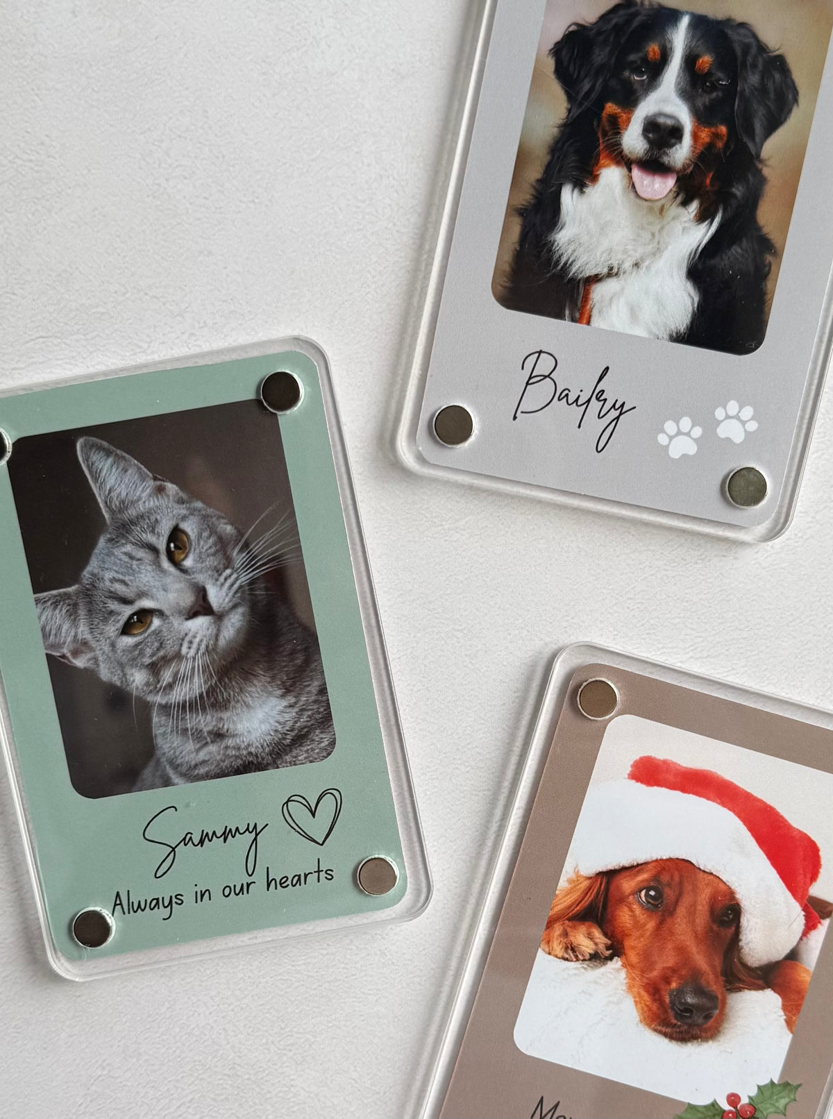 Personalised photo magnet