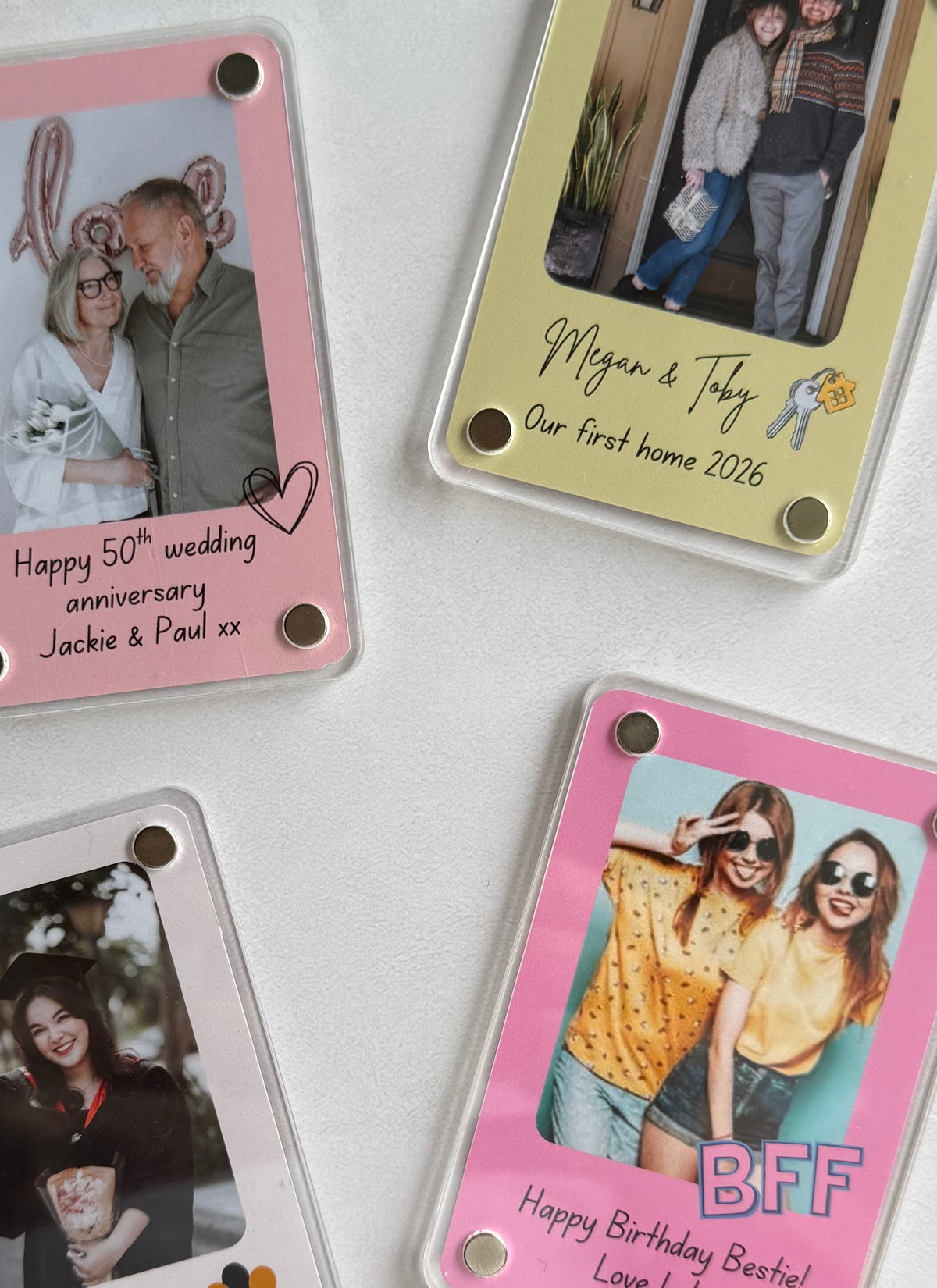 Personalised photo magnet