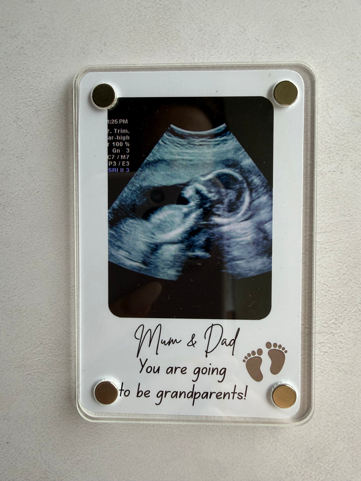 Personalised photo magnet