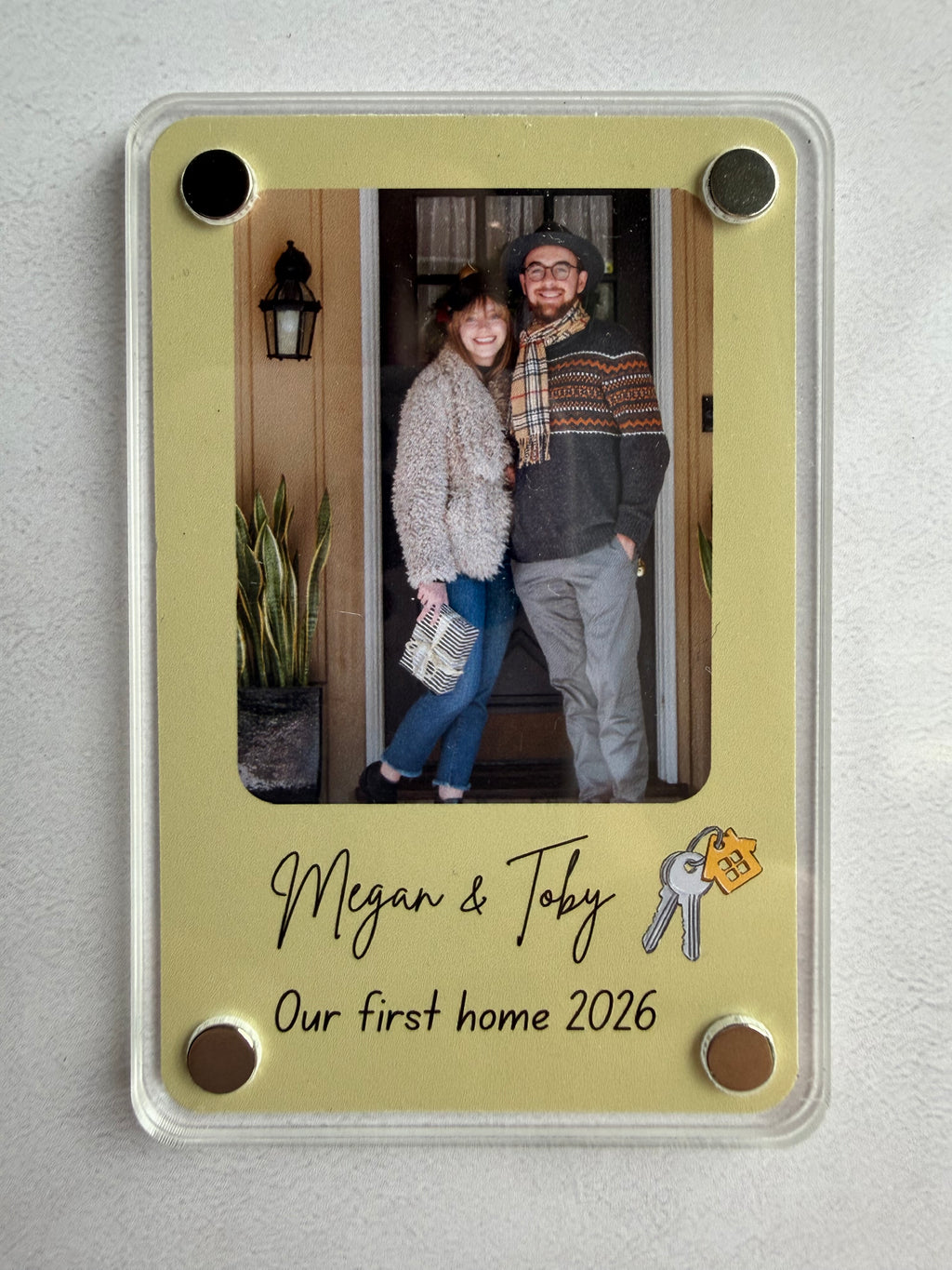 Personalised photo magnet
