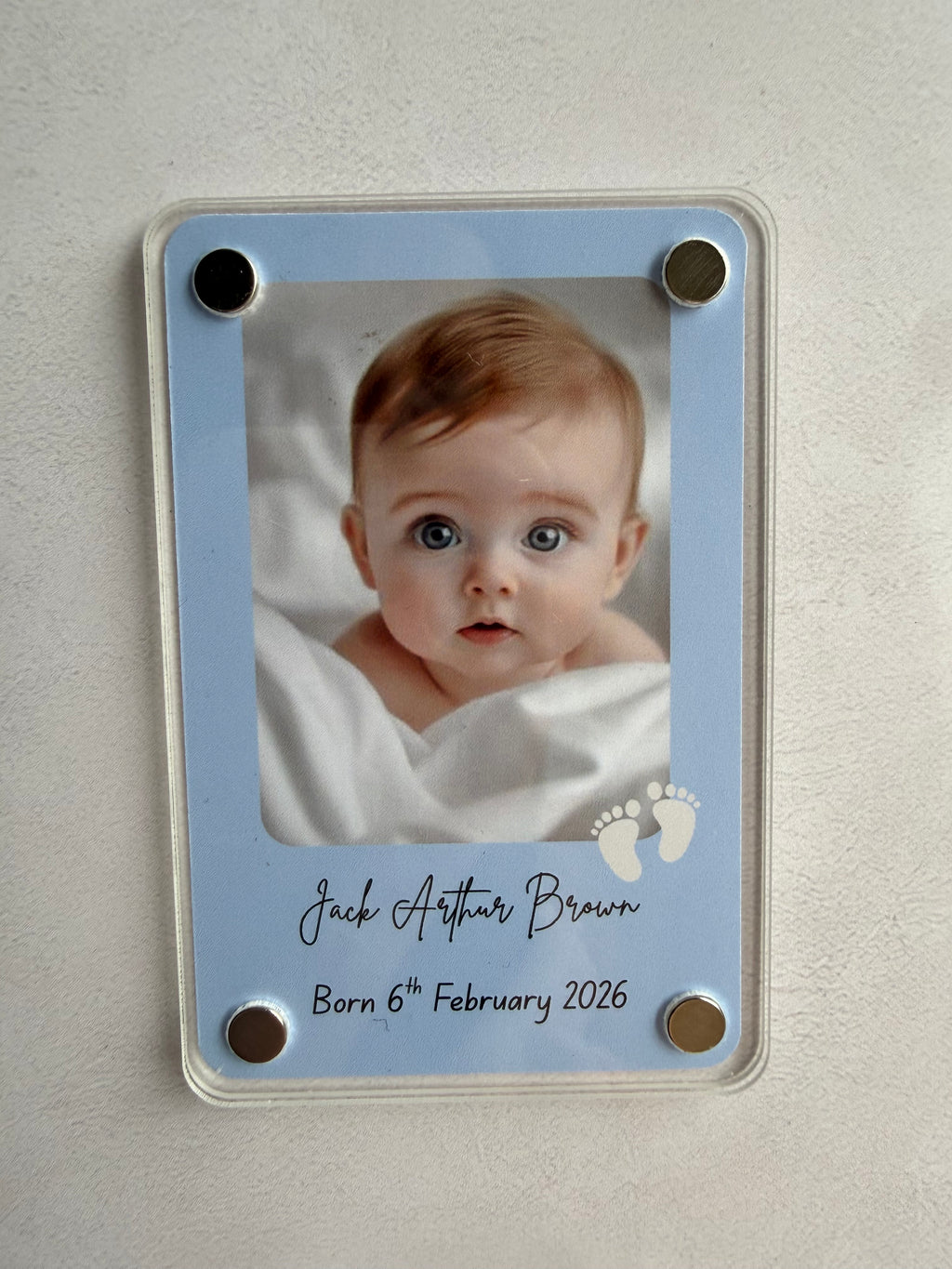 Personalised photo magnet