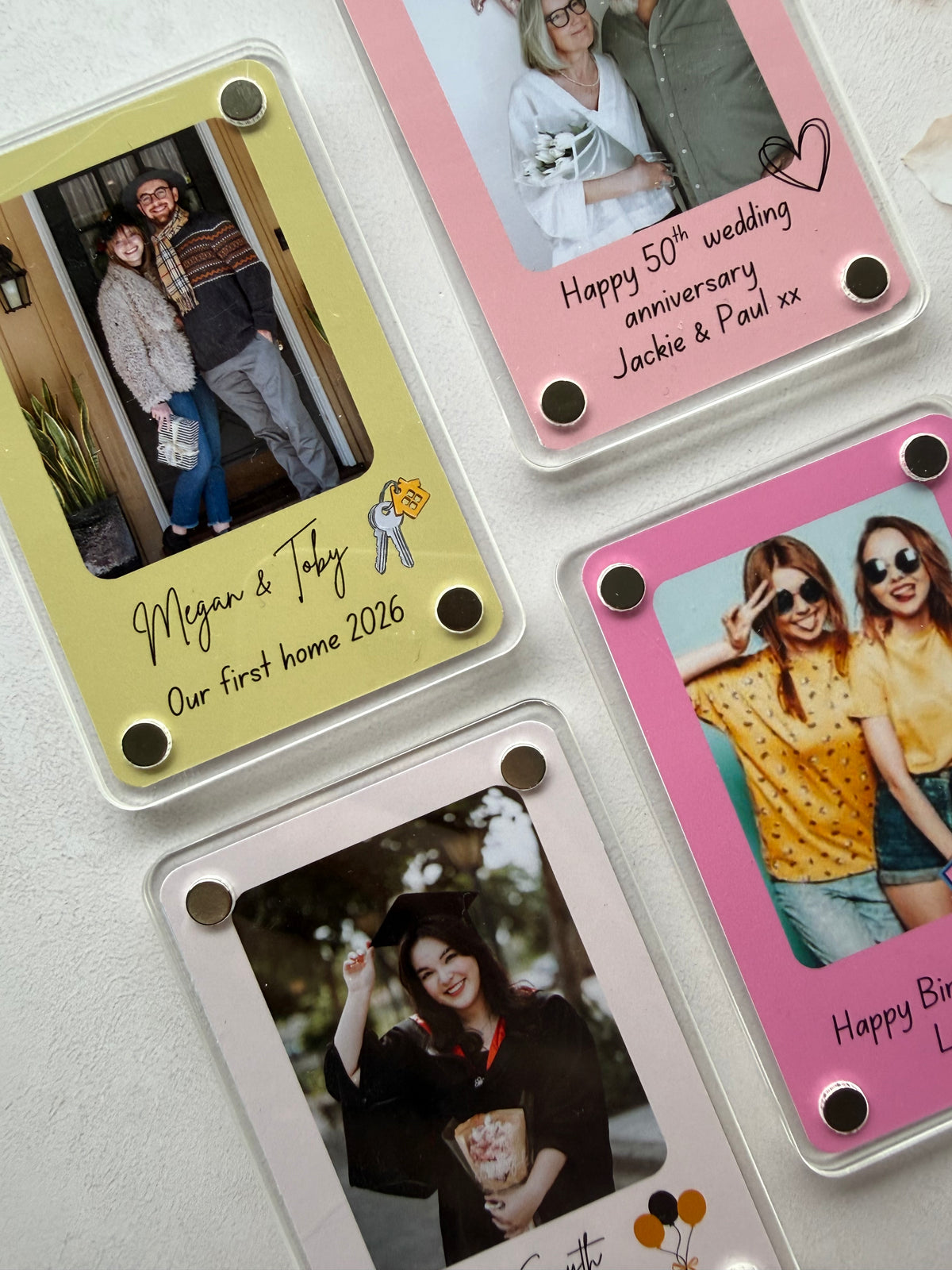 Personalised photo magnet