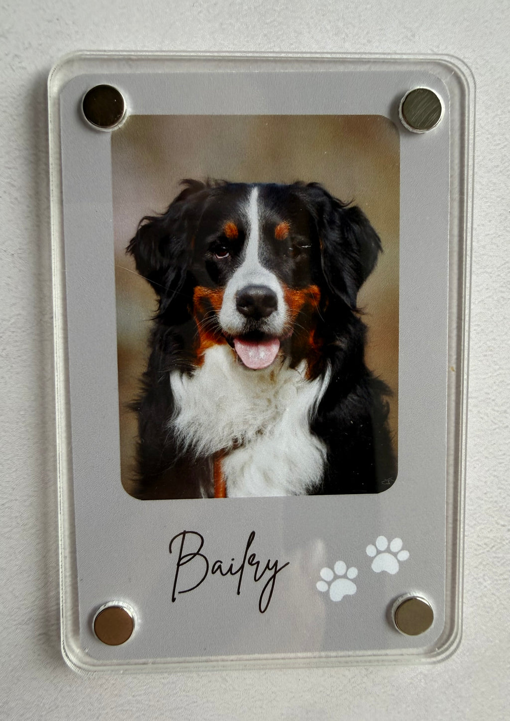 Personalised photo magnet