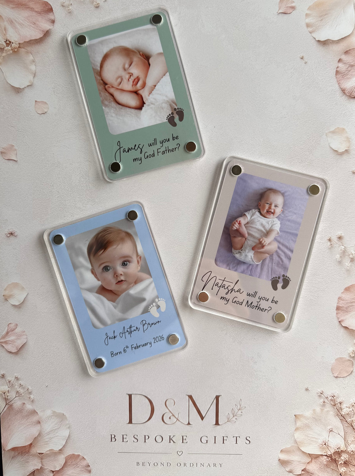 Personalised photo magnet