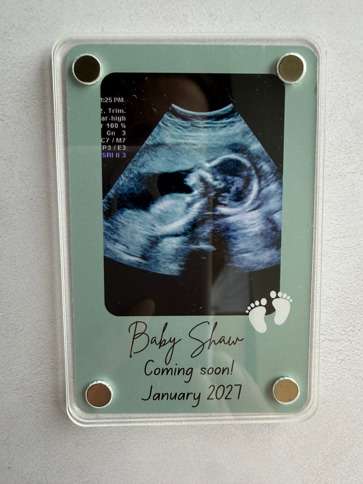 Personalised photo magnet