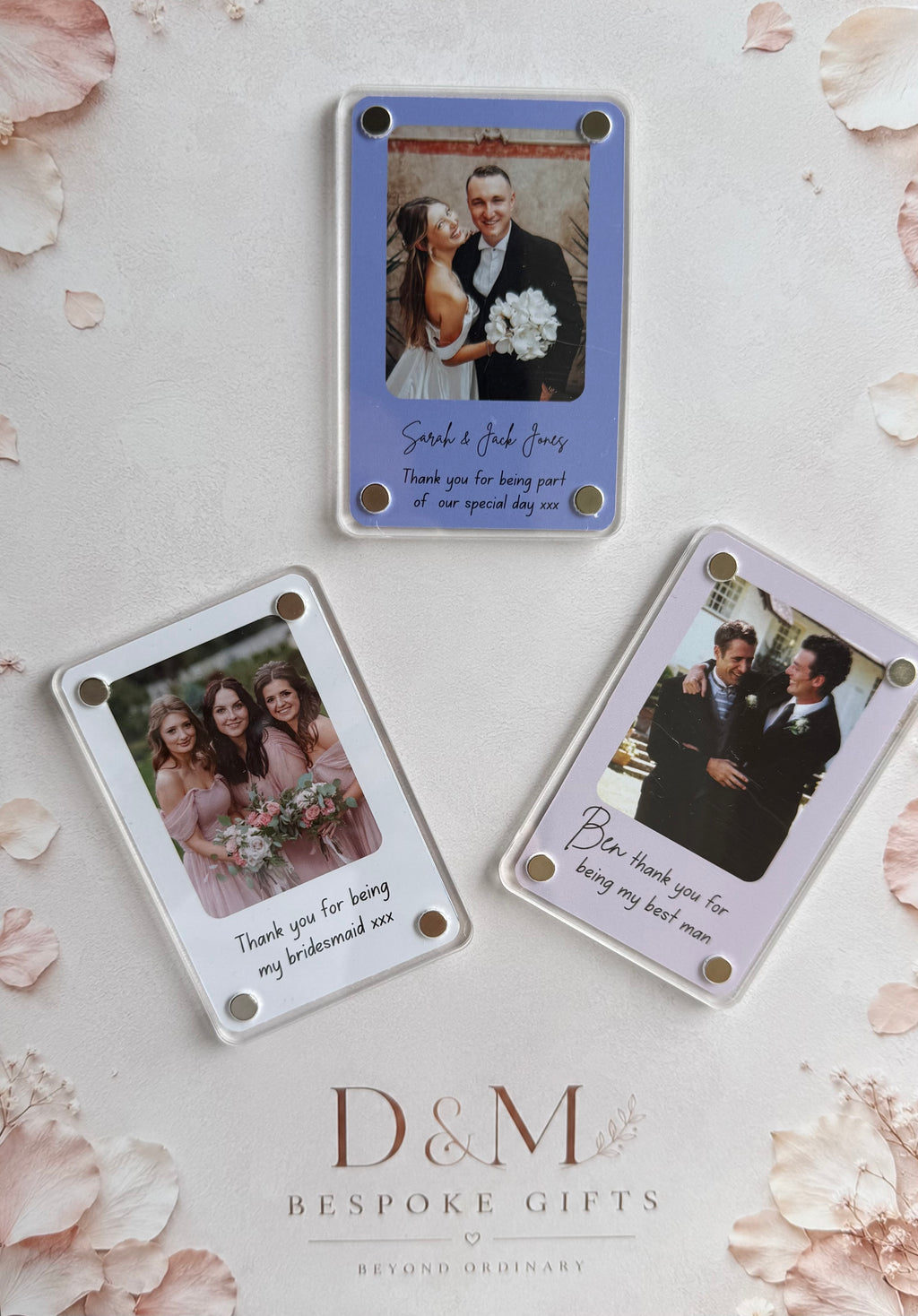 Personalised photo magnet