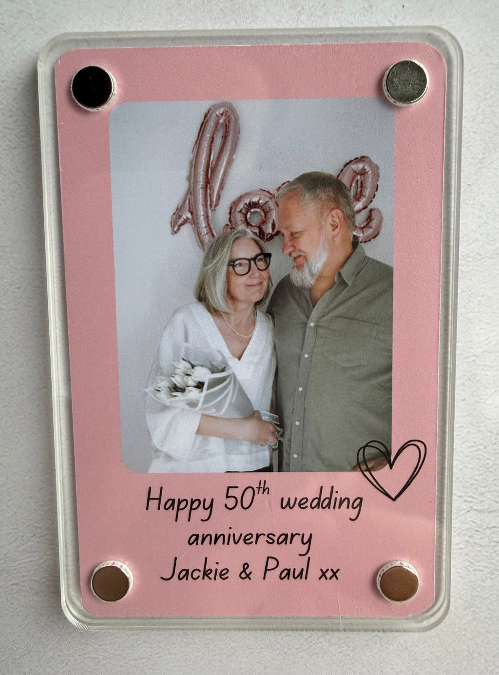 Personalised photo magnet