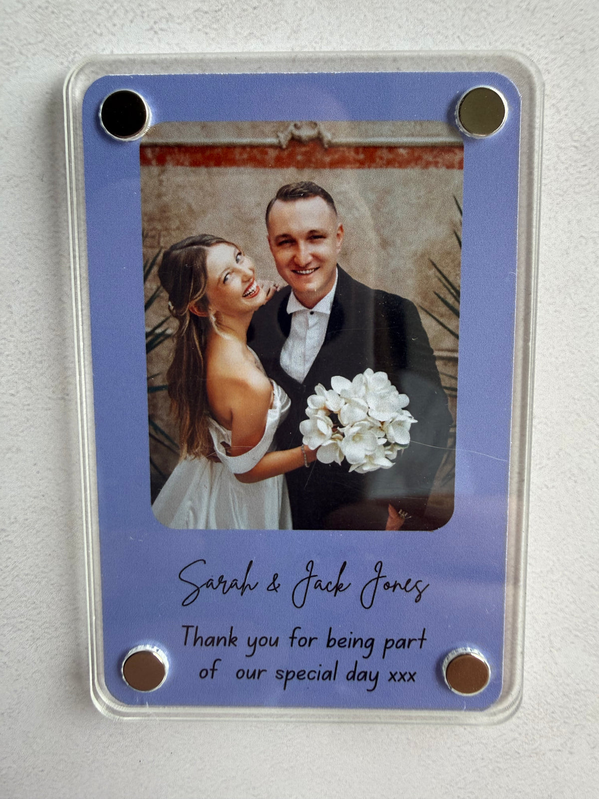 Personalised photo magnet