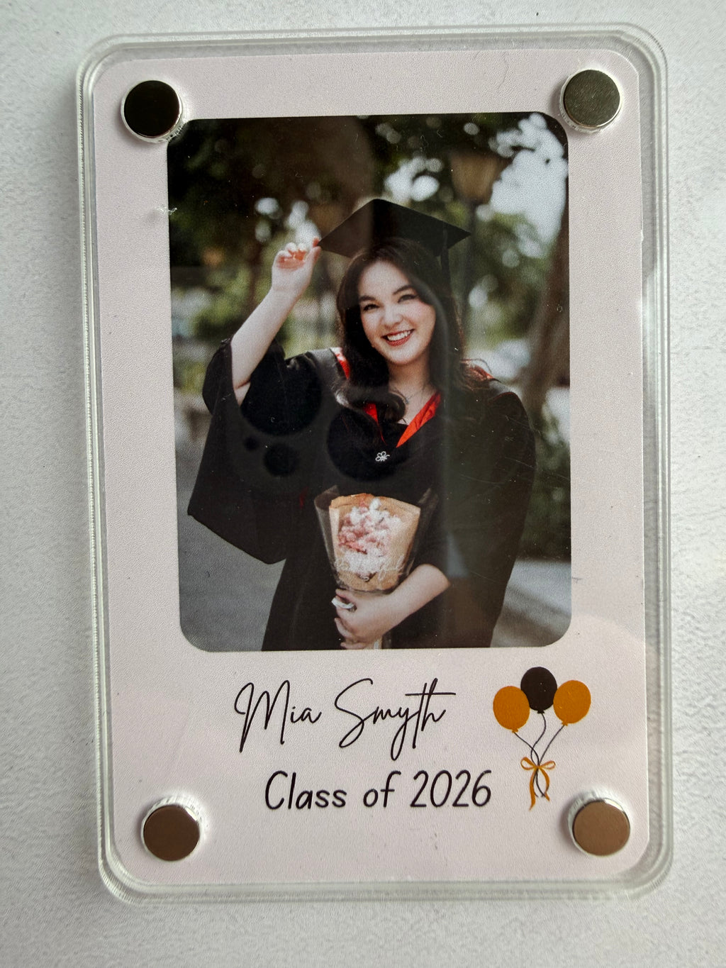 Personalised photo magnet